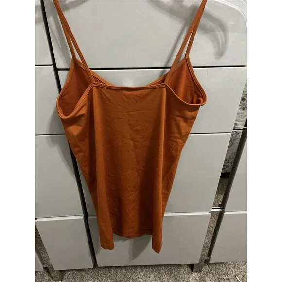Yahada Cami Tank Top Burnt Orange Size OS - Picture 3 of 4